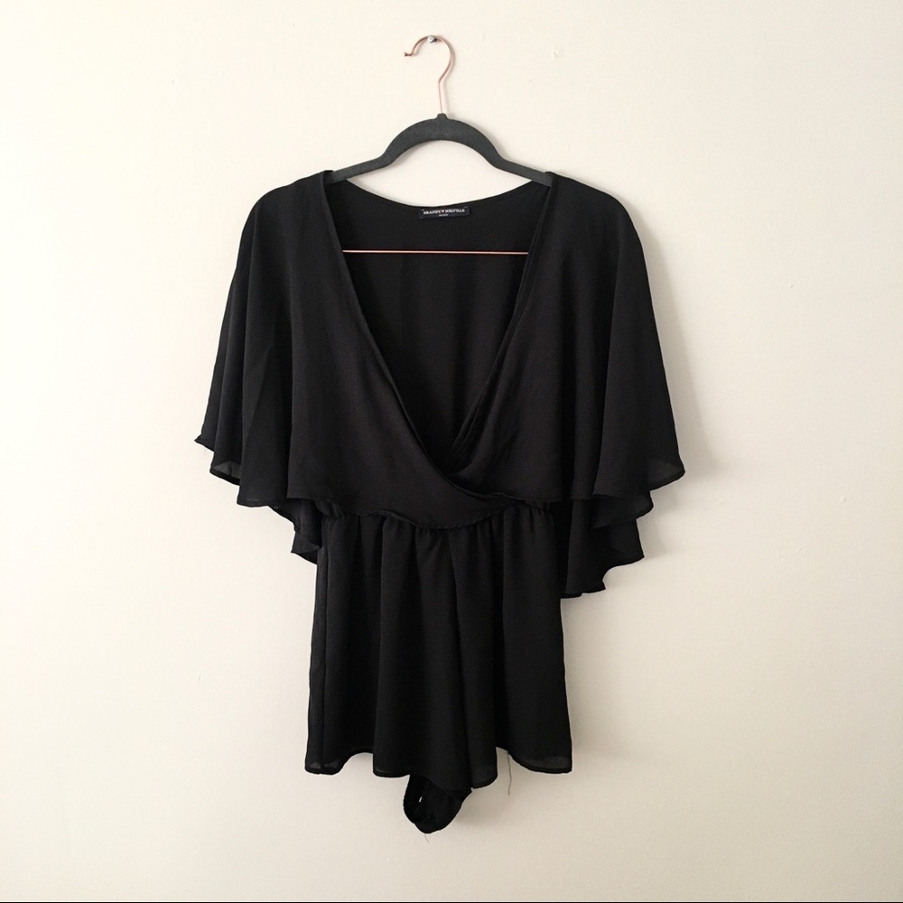 LAST DAY TO PURCHASE! Brandy Melville Black Romper